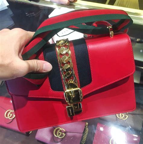 gucci sylvie mini chain bag replica|how to find Gucci bag.